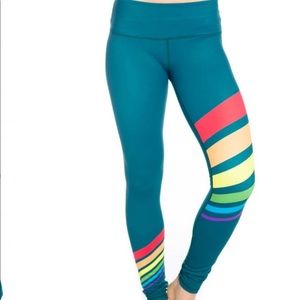 Scout Designs Vintage Rainbow Core Leggings NWOT
